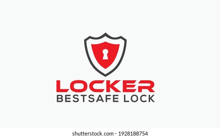 Modern Security Lock Logo. Security Shield Logo Template