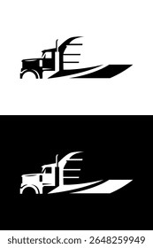 Design moderno de ilustração de vetor de semircaminhão