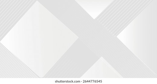 Modern Semple background design with diagonal line pattern in grey colour. Vector white horizontal template for business banner nice art