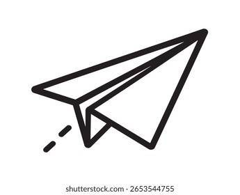Modern Send Icon Vector Line Art Clean and Simple Design