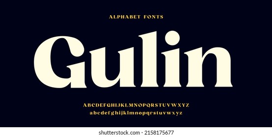 Modern serif Alphabet Font. Magazine typography urban classy font