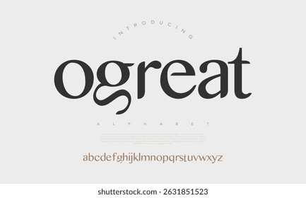 Fonte serif moderna que combina elegância com curvas artísticas, perfeito para logotipos, títulos e projetos editoriais