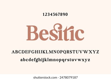 Modern Serif | Luxury Font | Wedding Font | Serif Font Logo Font Serif Letters 