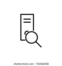 Modern server line icon. Premium pictogram isolated on a white background. Vector illustration. Stroke high quality symbol. Server icon in modern line style.