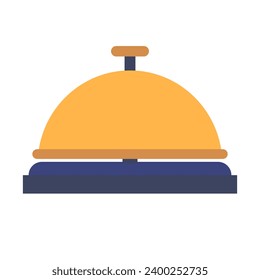 Modern service bell icon. Desk bell icon. Vector.