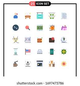 Modern Set of 25 Flat Colors Pictograph of coding; saint patrick; end; clover; culture Editable Vector Design Elements