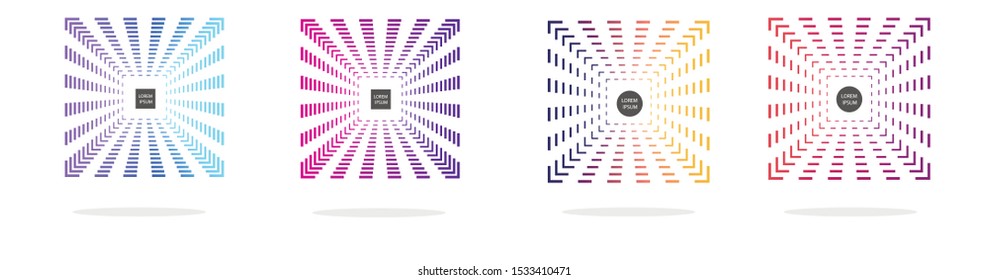 Modern set of abstract banners. Isolated Vector illustration for banners. Template for web design, poster, mobile app