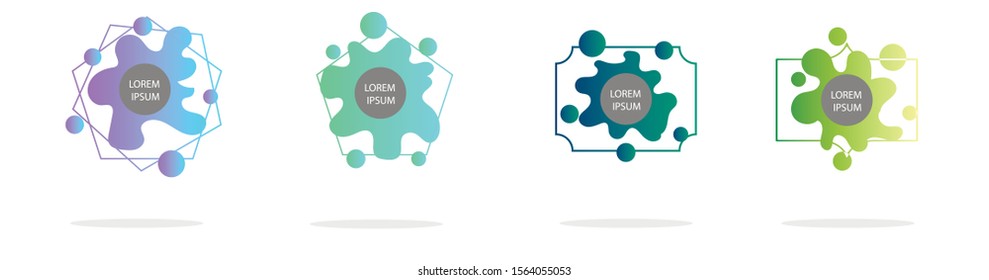 Modern set of abstract banners. Isolated Vector illustration for banners. Template for web design, poster, mobile app