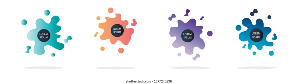Modern set of abstract banners. Isolated Vector illustration for banners. Template for web design, poster, mobile app