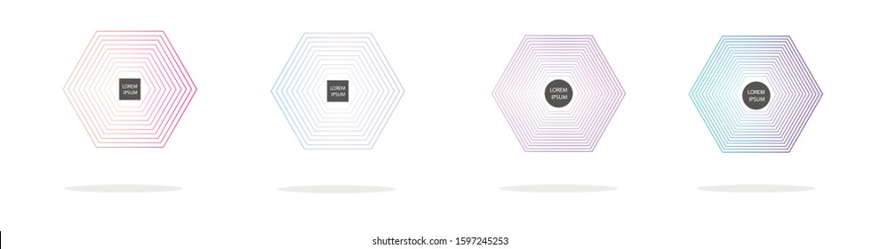 Modern set of abstract banners. Isolated Vector illustration for banners. Template for web design, poster, mobile app