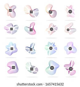 Modern set of abstract banners. Isolated Vector illustration for banners. Template for web design, poster, mobile app