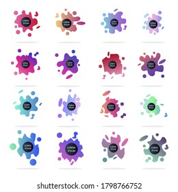 Modern set of abstract banners. Isolated Vector illustration for banners. Template for web design, poster, mobile app