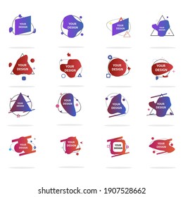 Modern set of abstract banners. Isolated Vector illustration for banners. Template for web design, poster, mobile app