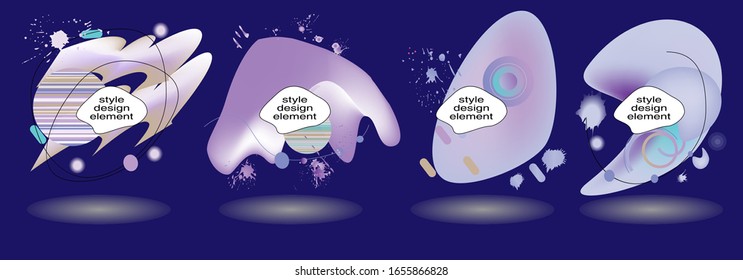 Modern set of abstract banners. Vector bright template banners. Template ready for use in web or print design.