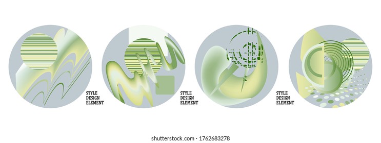 Modern set of abstract banners. Vector bright template banners. Template ready for use in web or print design.