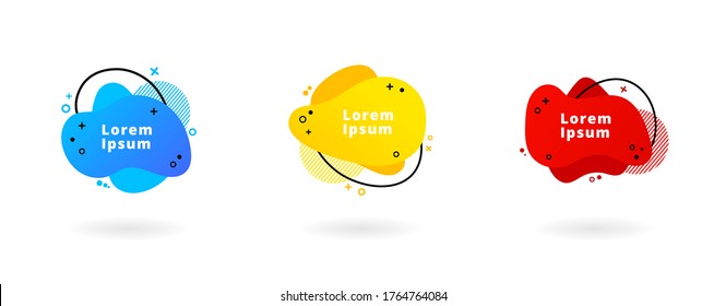 Modern set of abstract banners. Vector template banners. Template ready for use in web or print design.