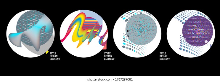 Modern set of abstract banners. Vector bright template banners. Template ready for use in web or print design.