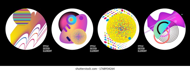 Modern set of abstract banners. Vector bright template banners. Template ready for use in web or print design.
