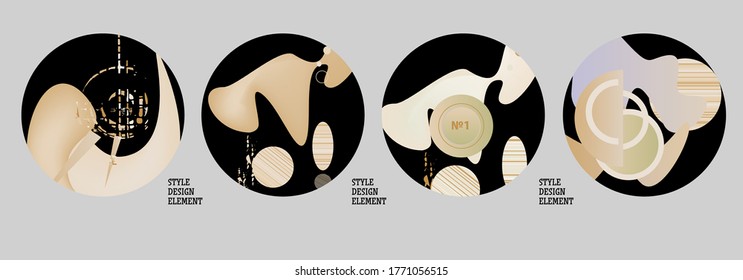 Modern set of abstract banners. Vector bright template banners. Template ready for use in web or print design.