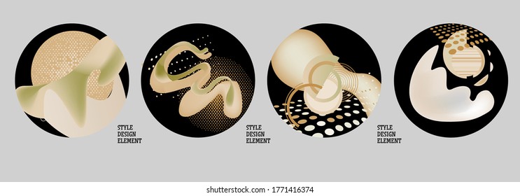 Modern set of abstract banners. Vector bright template banners. Template ready for use in web or print design.