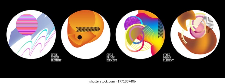 Modern set of abstract banners. Vector bright template banners. Template ready for use in web or print design.
