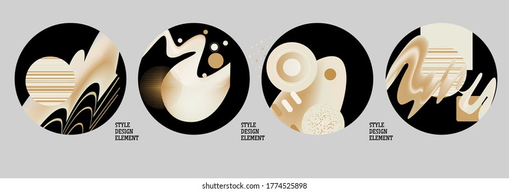 Modern set of abstract banners. Vector bright template banners. Template ready for use in web or print design.
