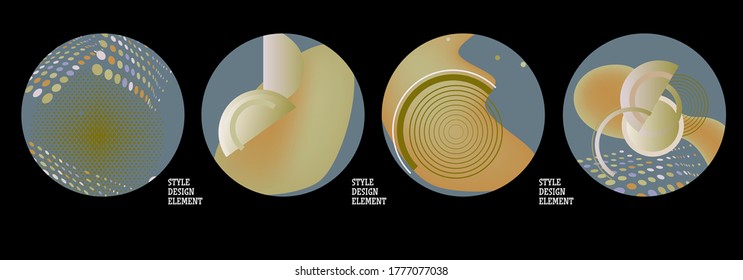 Modern set of abstract banners. Vector bright template banners. Template ready for use in web or print design.