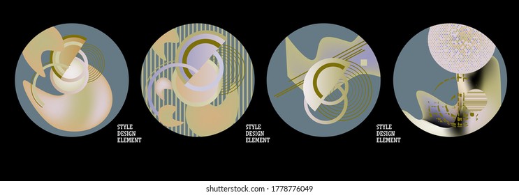 Modern set of abstract banners. Vector bright template banners. Template ready for use in web or print design.