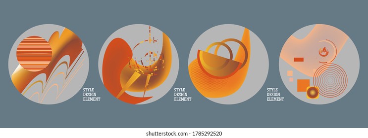 Modern set of abstract banners. Vector bright template banners. Template ready for use in web or print design.