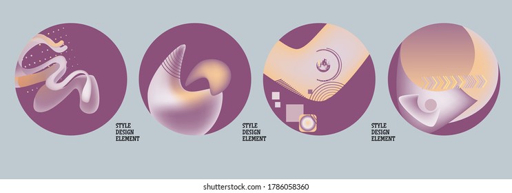 Modern set of abstract banners. Vector bright template banners. Template ready for use in web or print design.