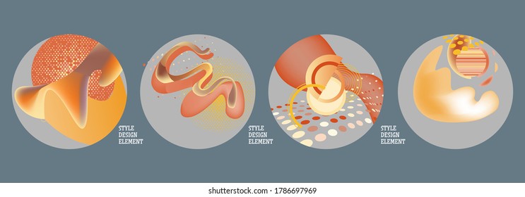 Modern set of abstract banners. Vector bright template banners. Template ready for use in web or print design.