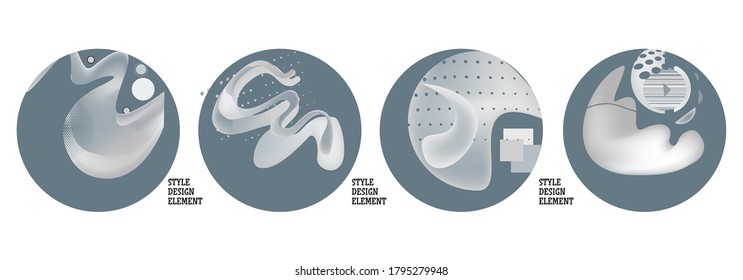 Modern set of abstract banners. Vector bright template banners. Template ready for use in web or print design.