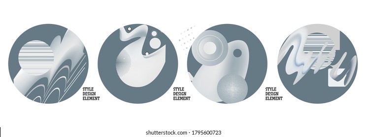 Modern set of abstract banners. Vector bright template banners. Template ready for use in web or print design.