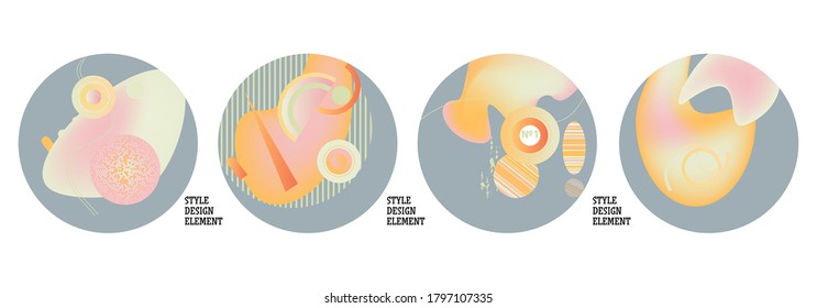 Modern set of abstract banners. Vector bright template banners. Template ready for use in web or print design.