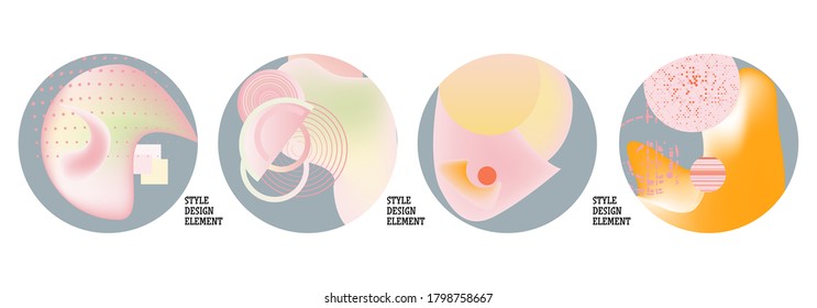 Modern set of abstract banners. Vector bright template banners. Template ready for use in web or print design.