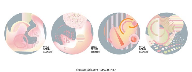 Modern set of abstract banners. Vector bright template banners. Template ready for use in web or print design.