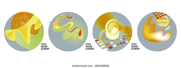 Modern set of abstract banners. Vector bright template banners. Template ready for use in web or print design.