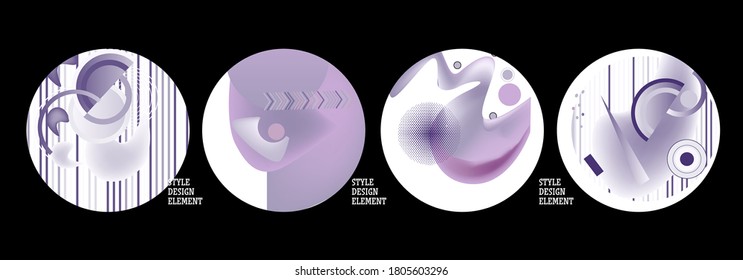 Modern set of abstract banners. Vector bright template banners. Template ready for use in web or print design.