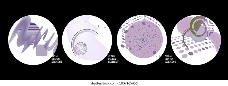 Modern set of abstract banners. Vector bright template banners. Template ready for use in web or print design.