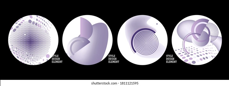 Modern set of abstract banners. Vector bright template banners. Template ready for use in web or print design.
