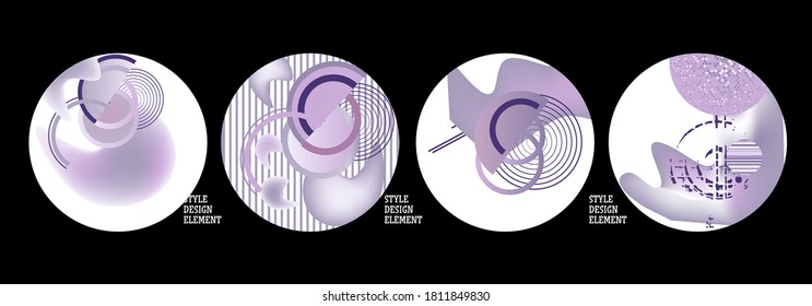 Modern set of abstract banners. Vector bright template banners. Template ready for use in web or print design.