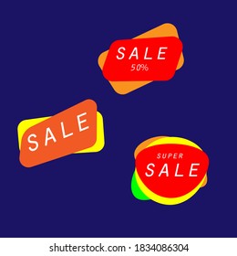 Modern set of abstract banners. Vector bright template banners. Template ready for use in web or print design.