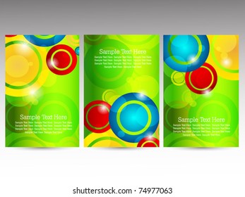 modern set of business cards