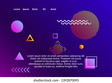 modern set landing abstract background