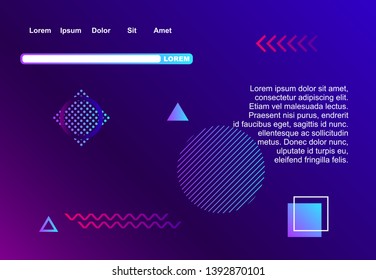 modern set landing abstract background