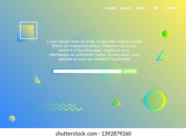modern set landing abstract background