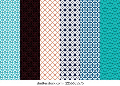 Modern set of pattern, abstract background, trendy print, monochrome texture.