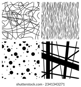 Modern set seamless pattern background Design for textile