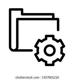 Modern setting file folder icon