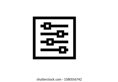Modern setting flat icon vector